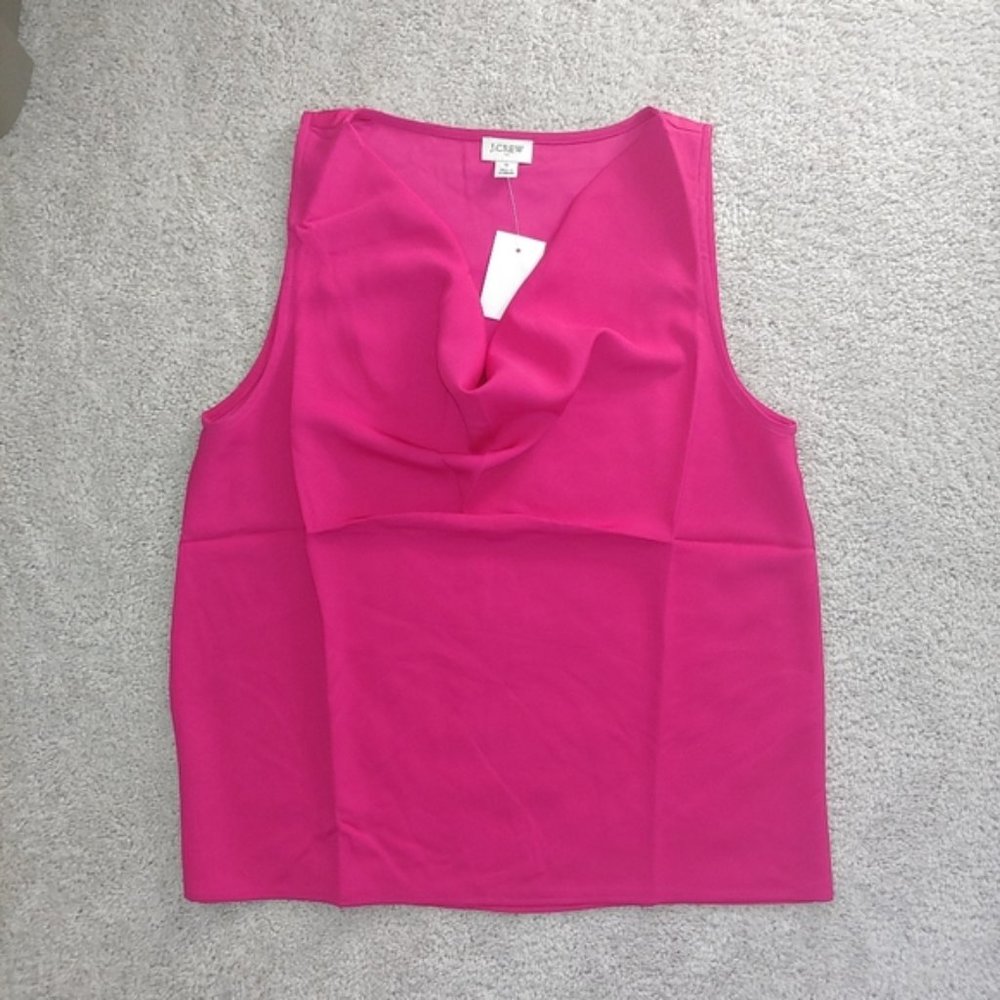 NWT Pink Sleeveless Cowlneck Blouse